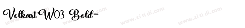 VolkartW03 Bold字体转换